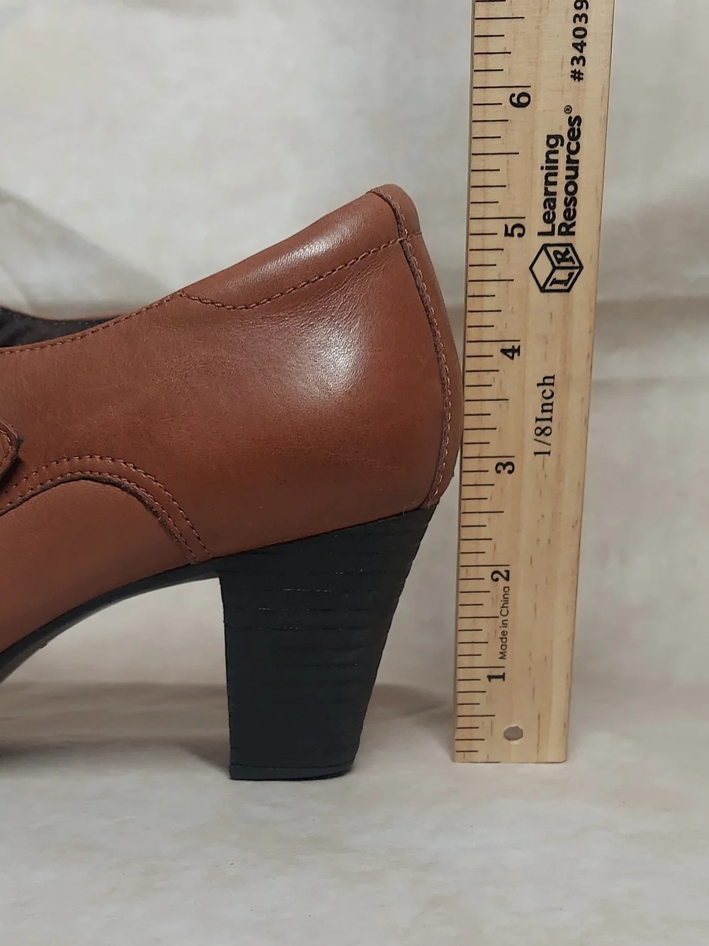 Clarks Bendables Sapphire Athena Double Monk Strap Booties Brown Leather size 9